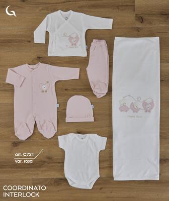 COMPLETO NEONATA C721 Tellini S.r.l. Ingrosso Abbigliamento